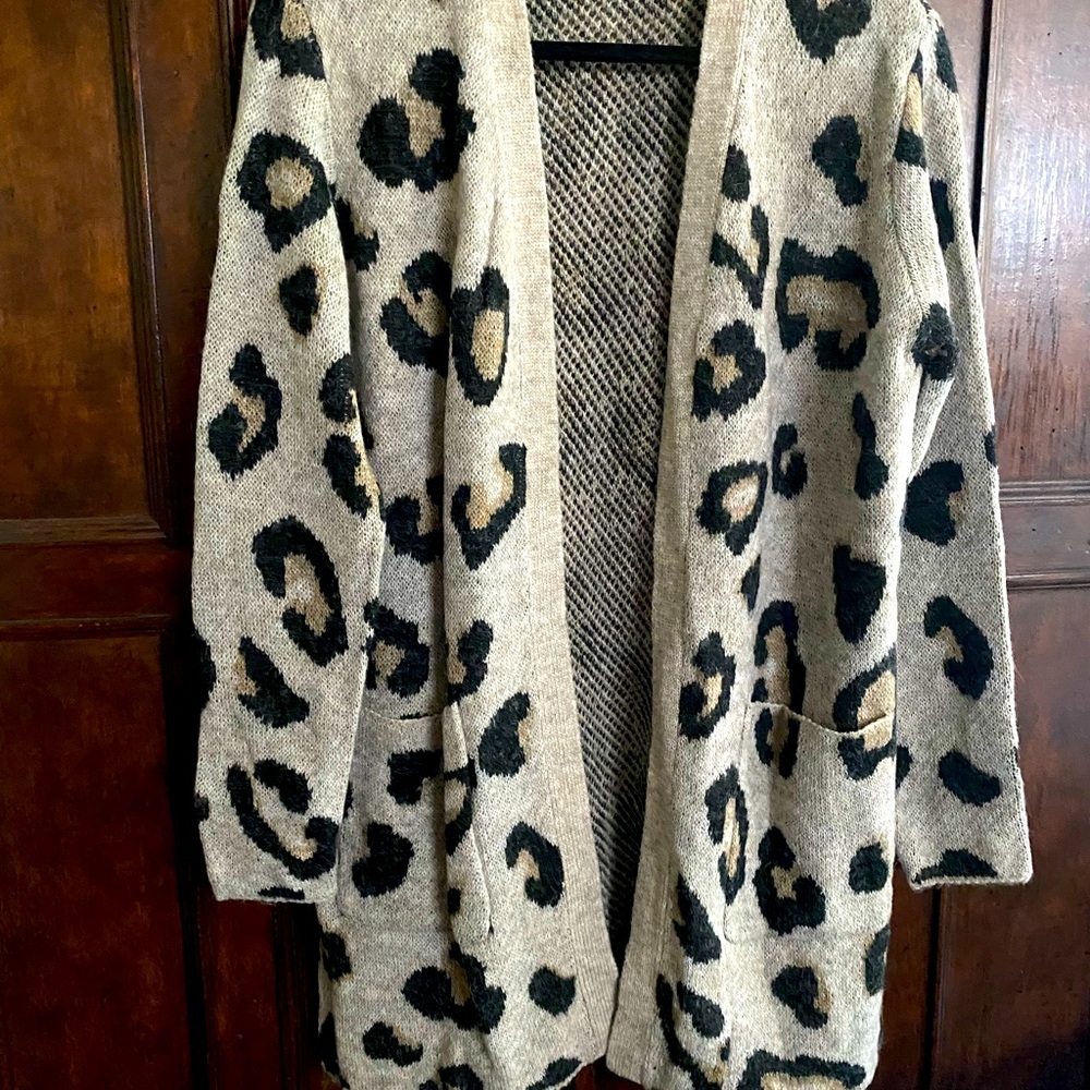 Animal Print Cardigan